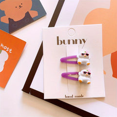 Duck Hair Clips Transparent Animal Hairpins Headwear Hair Accessories
