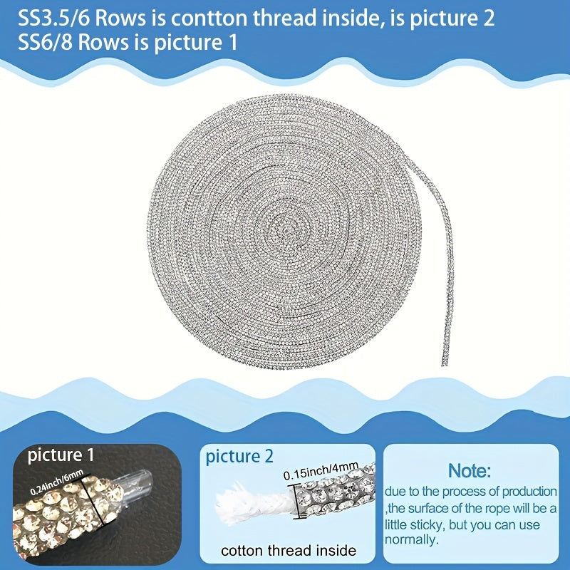 Clear Crystal Rope Clothes Bags Shoes Decor DIY Home Wedding Decoration