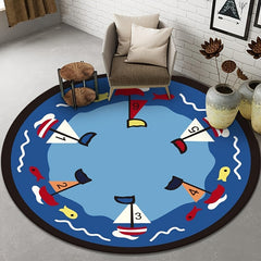 Kindergarten Floor Mat Round Mat Children Small Animal Fruit Crawling Mat
