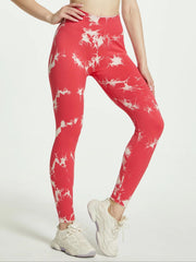 Tie Dye Yoga Workout Pants Stretch Sports Running Fitness Training Leggings
