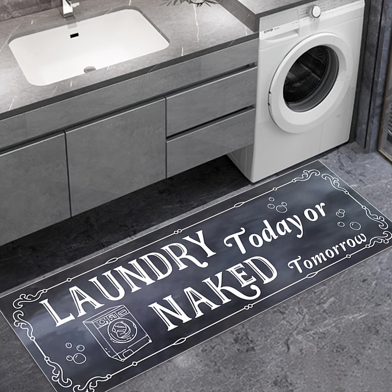 Farmhouse Laundry Room Runner Rug Non Slip Mat
