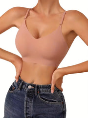 4pcs Seamless Wireless Bras Comfy & Breathable Intimates Women's Lingerie