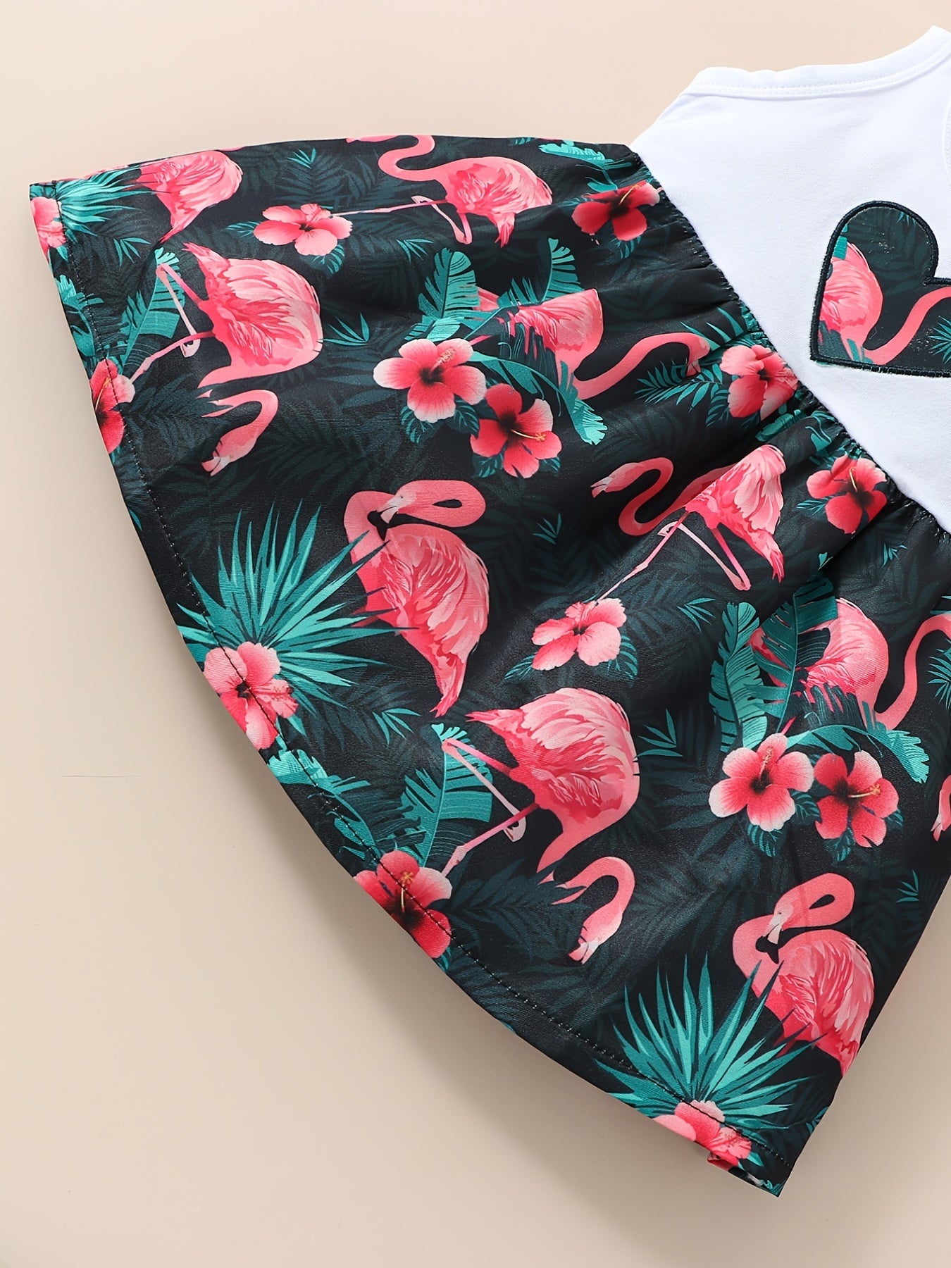 Baby Girls Flamingo Sleeveless Dress for Summer