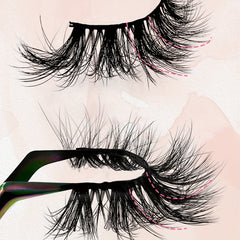 3 Pairs Fluffy Faux Mink Eyelashes for Cat Eye Look