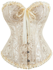 Strapless Corset Bustier Tummy Control Lace Up Body Shaper