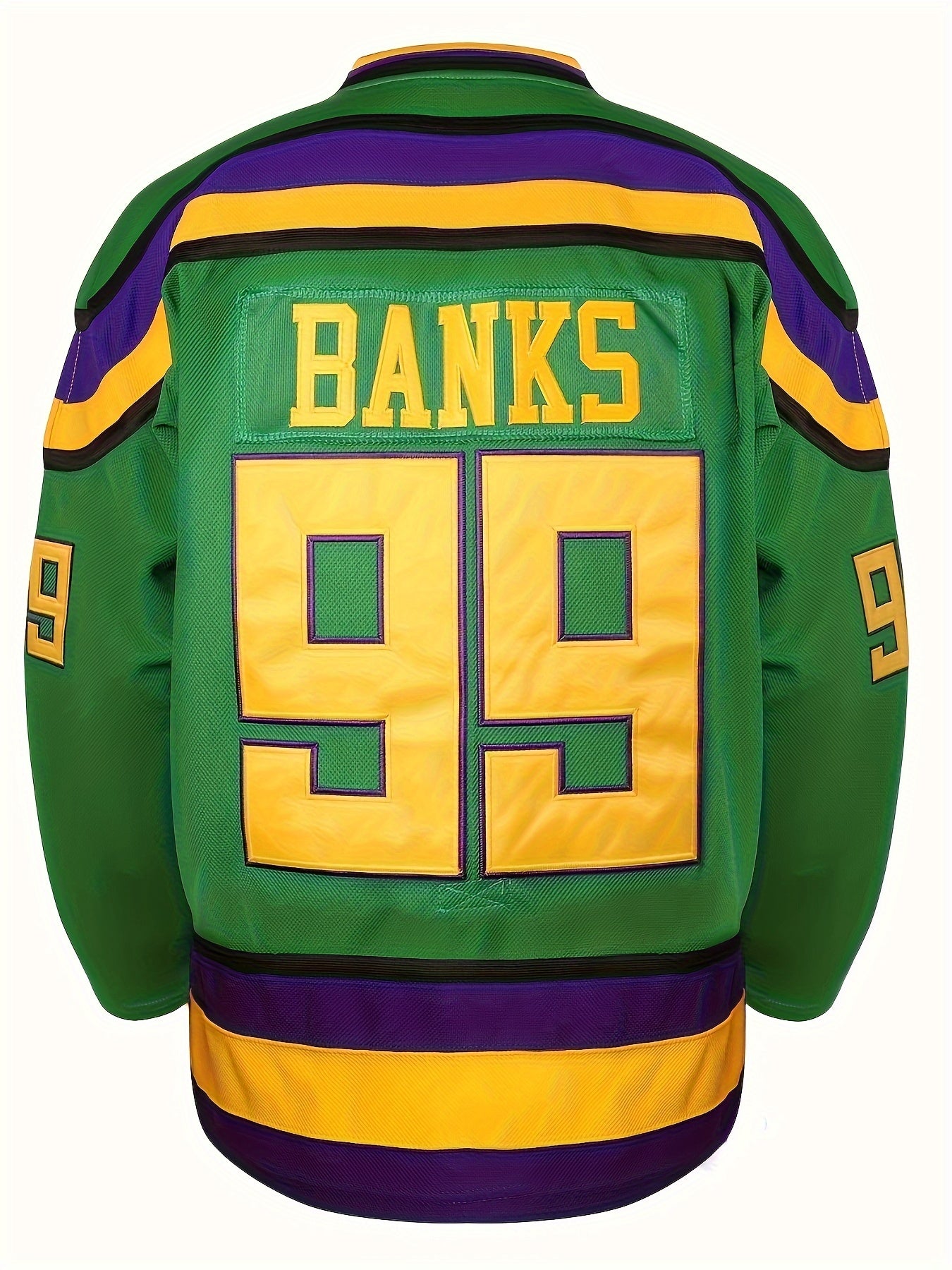 Men's Long Sleeve V Neck Ice Hockey Jersey 96 Retro Classic Embroidery Stitched