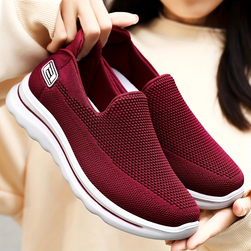 Women's Casual Sock Shoes Low Top Slip On Comfortable Breathable Walking Shoes