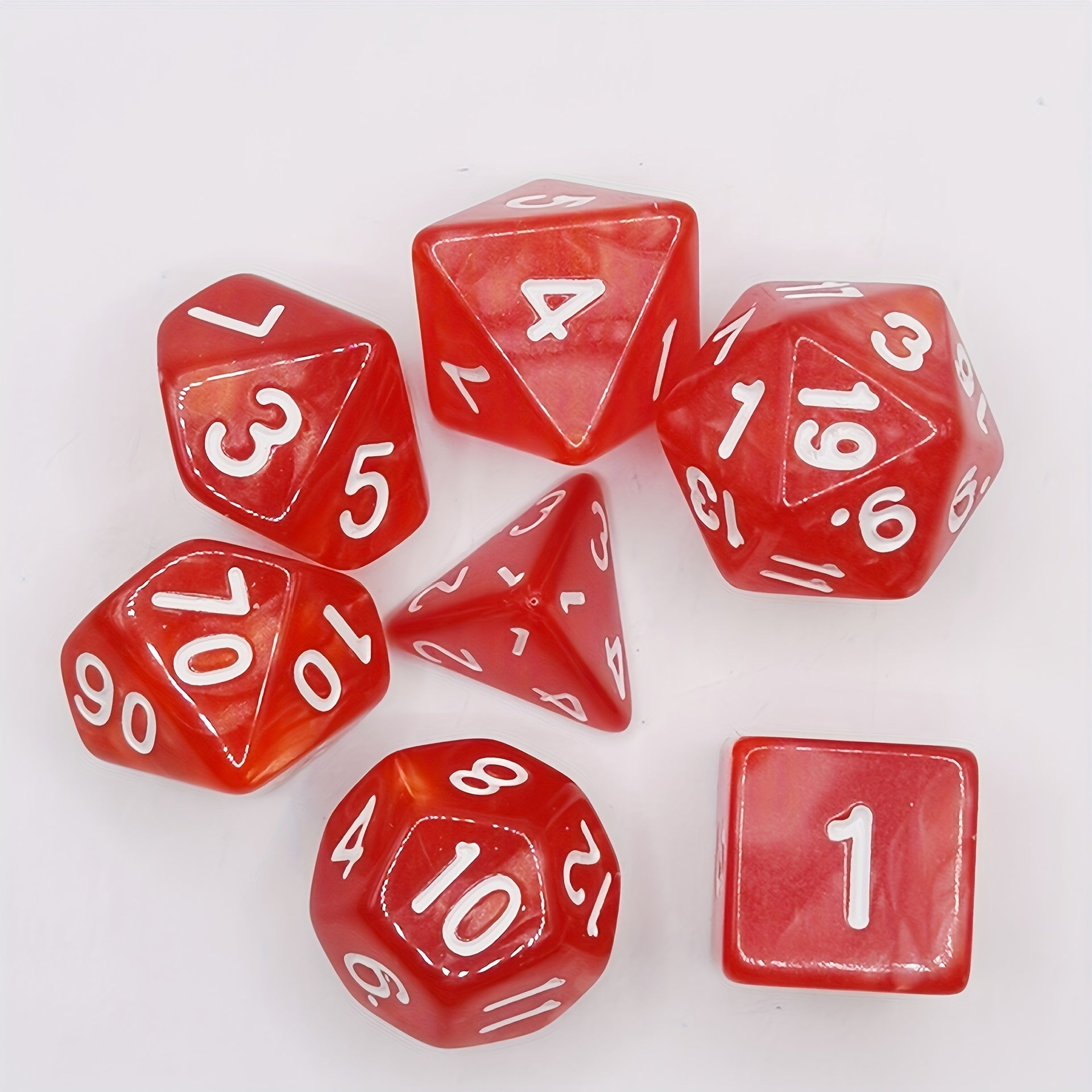 7pcs Sided Dice Set Table Games Funny Dice Game Family Gathering