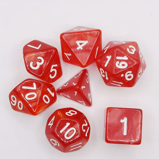 7pcs Sided Dice Set Table Games Funny Dice Game Family Gathering