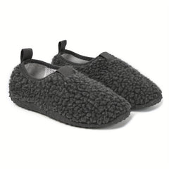 Furry House Shoes Girls Soft Non Slip Walking Shoes Indoor Autumn Winter