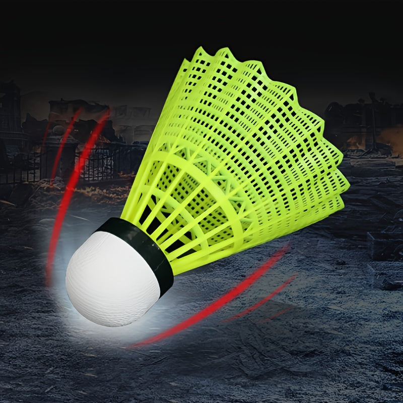 12pcs Nylon Shuttlecocks for Indoor/Outdoor Badminton Training Yellow