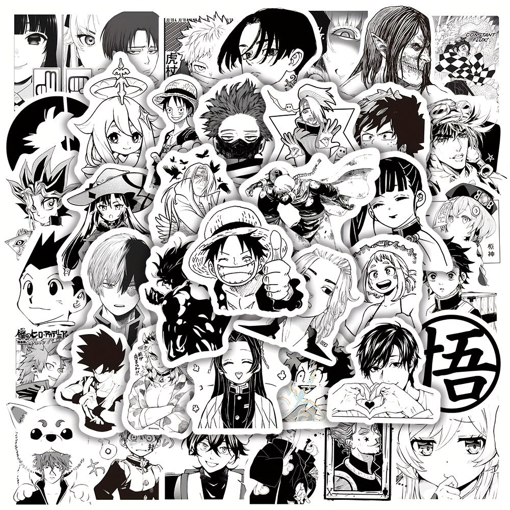 50pcs Anime Series Graffiti Stickers Waterproof Decorative DIY Creative Toys
