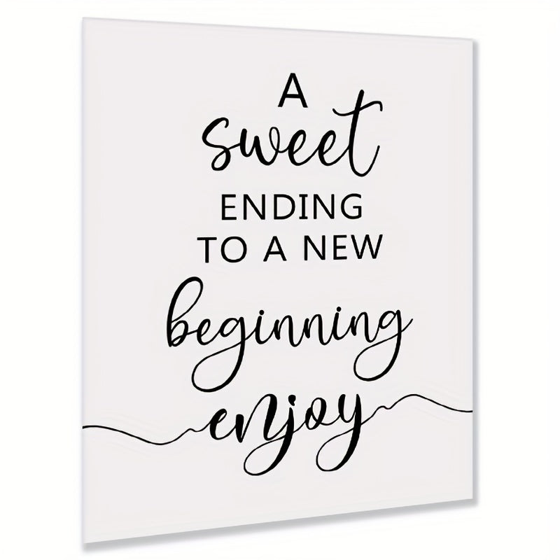 Wedding Favor Sign A Sweet Ending To A Beginning Dessert Bar Sign