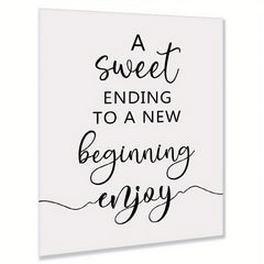 Wedding Favor Sign A Sweet Ending To A Beginning Dessert Bar Sign