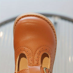 Vintage Solid Flat Shoes For Girls Spring Walking Shoes