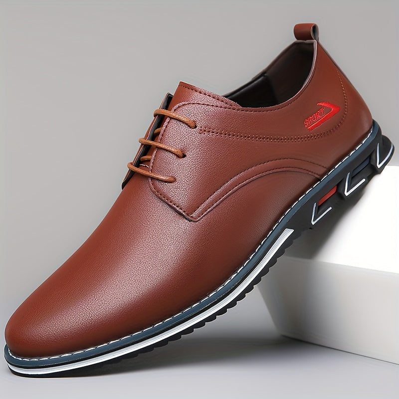 Men's Solid Comfy Lace Up Casual Shoes