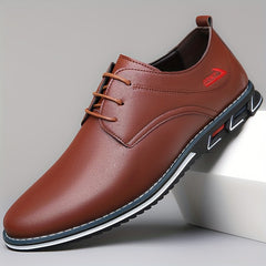 Men's Solid Comfy Lace Up Casual Shoes