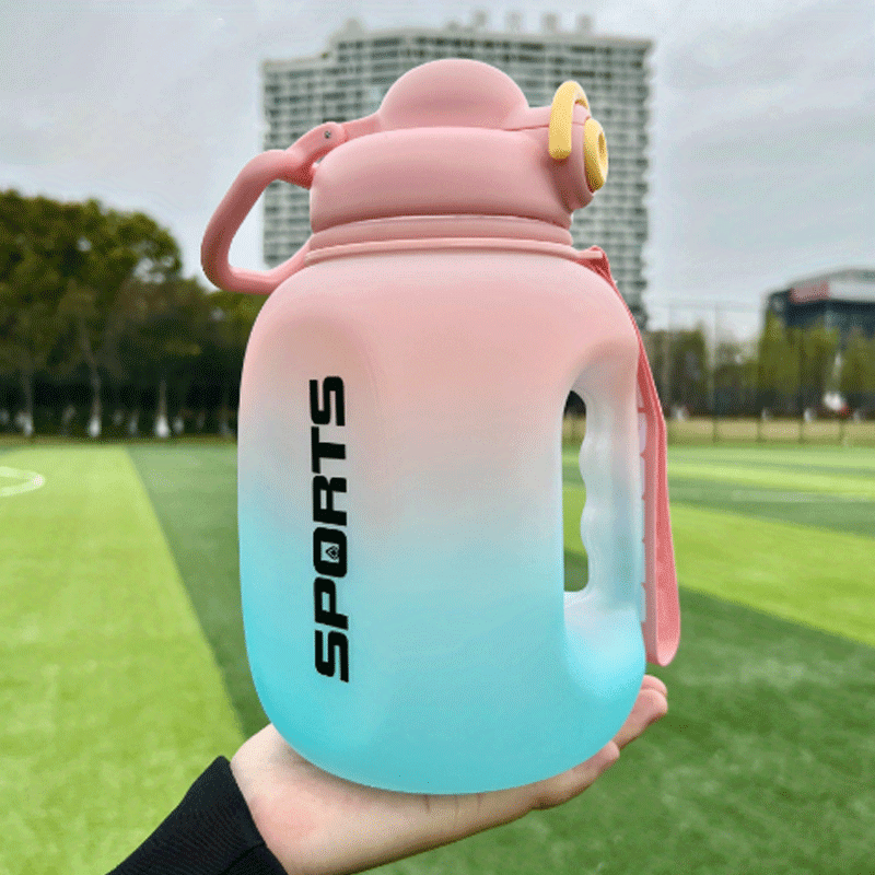 1600ml Large Capacity Bucket Bottle Portable Water Cup For Outdoor Sports