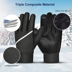 Winter Gloves with Touch Screen and Anti-slip Palm
