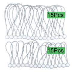 30pcs Ball Bungee Cords Tarp Canopy Bungee Balls Elastic Bungees