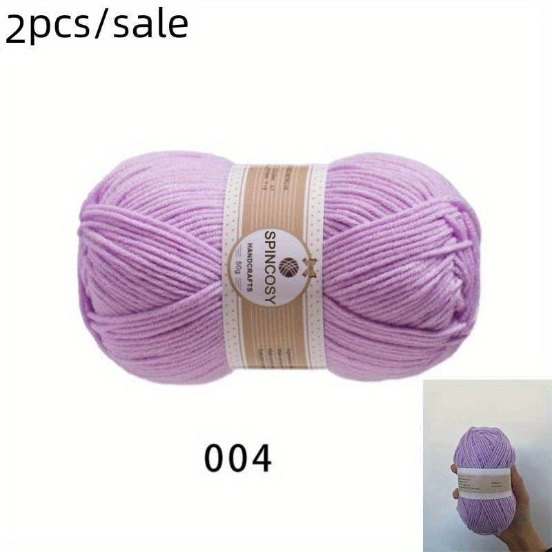 2pcs 4 Strand Wool 0.11lb 110m Acrylic Hand Woven DIY Needlework