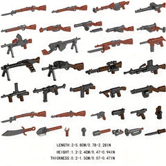 Military Minifigures Building Blocks Weapon Accessories Equipment Bag