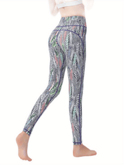 Personality Printed Fitness Yoga Pants High Waist Slim Fit