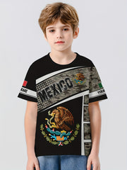 MEXICO 3D Print Boys' Summer Sports T-shirt