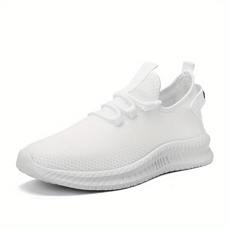 Men's Knit Lace Up Casual Shoes Lightweight Comfy Sneaker