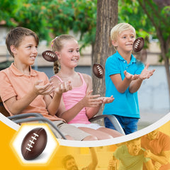 4pcs Foam Toy Footballs Brown Stress Ball for Party Favors