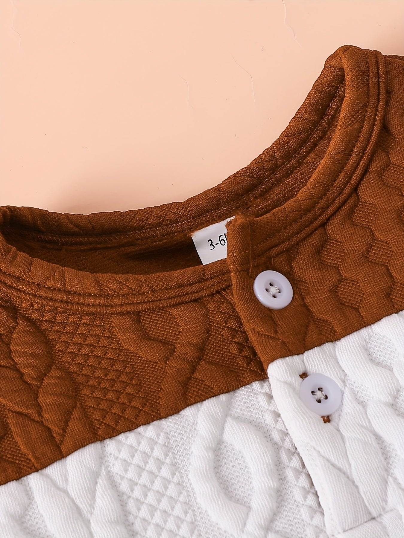 Baby Boy Long Sleeve Twisted Knit Sweatshirt Sweatpants Set
