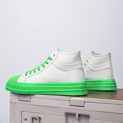 Ankle Top Lace Up Canvas Shoes Comfy Non Slip Men's Sneakers