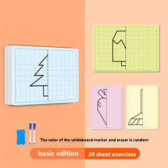Cartoon Lattice Drawing Toys with Wipe Pen