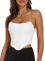 Mesh Zipper Shaping Tube Top Tummy Control Slimmer Underwear