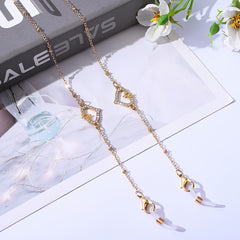 Metal Glasses Chain with Big Pendant for Ladies