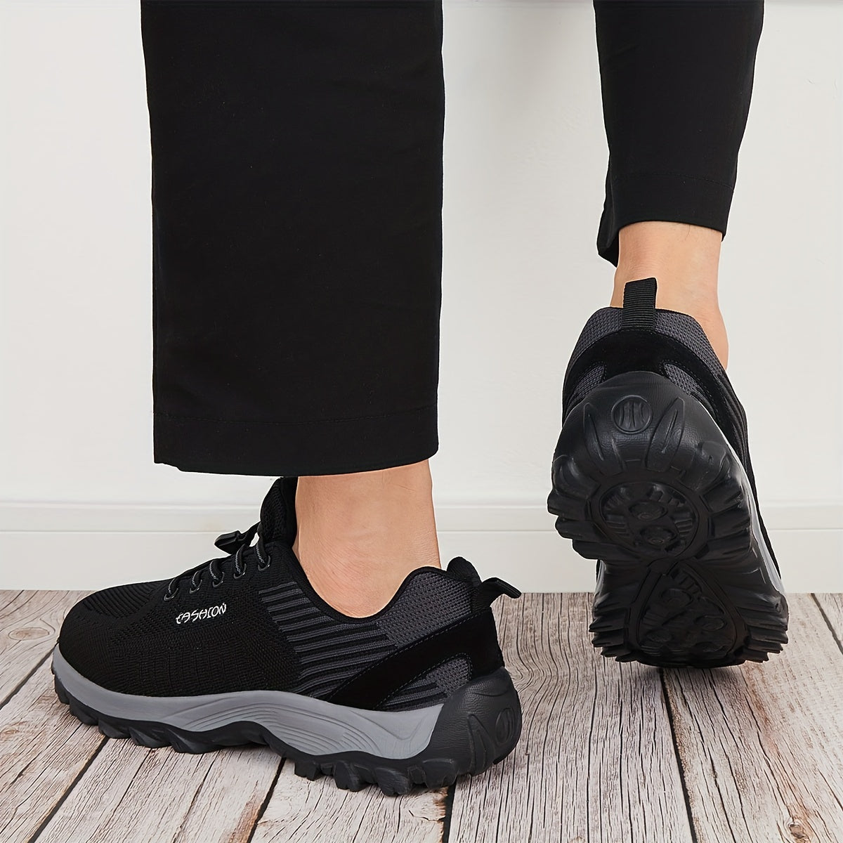 Men's Knitted Casual Shoes Non Slip Sneakers for Traveling Jogging