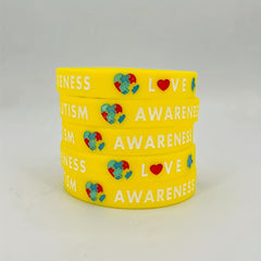 Motivational Silicone Bracelets - Set of 10-20 Rubber Wristbands for Sports