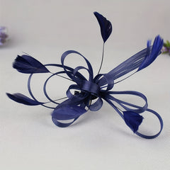 Faux Feather Head Piece With Duck Billed Clip Side Clip Hair Accessories