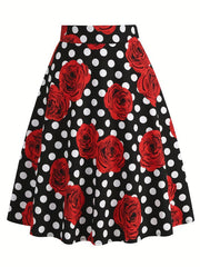 Floral Print Skirt for Spring & Summer Women's Clothing