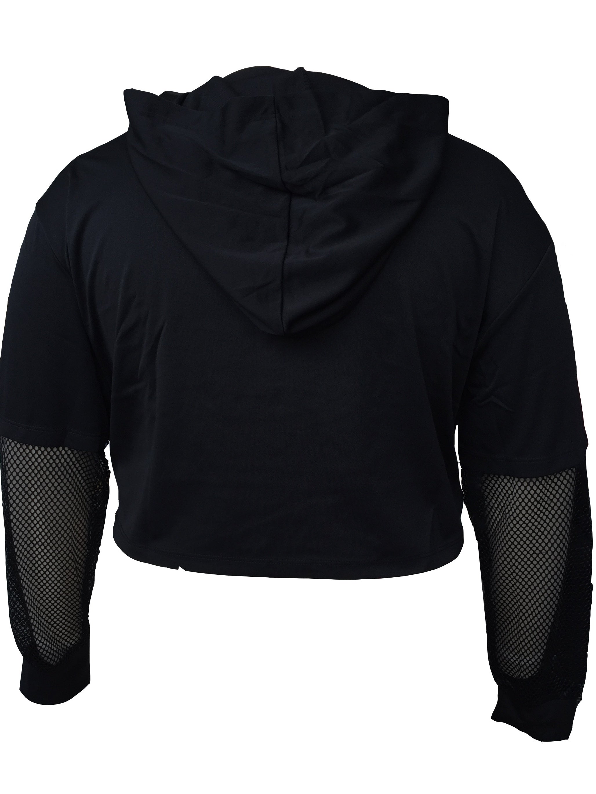 Women's Plain Drawstring Hooded Long Sleeve Sports Hoodie