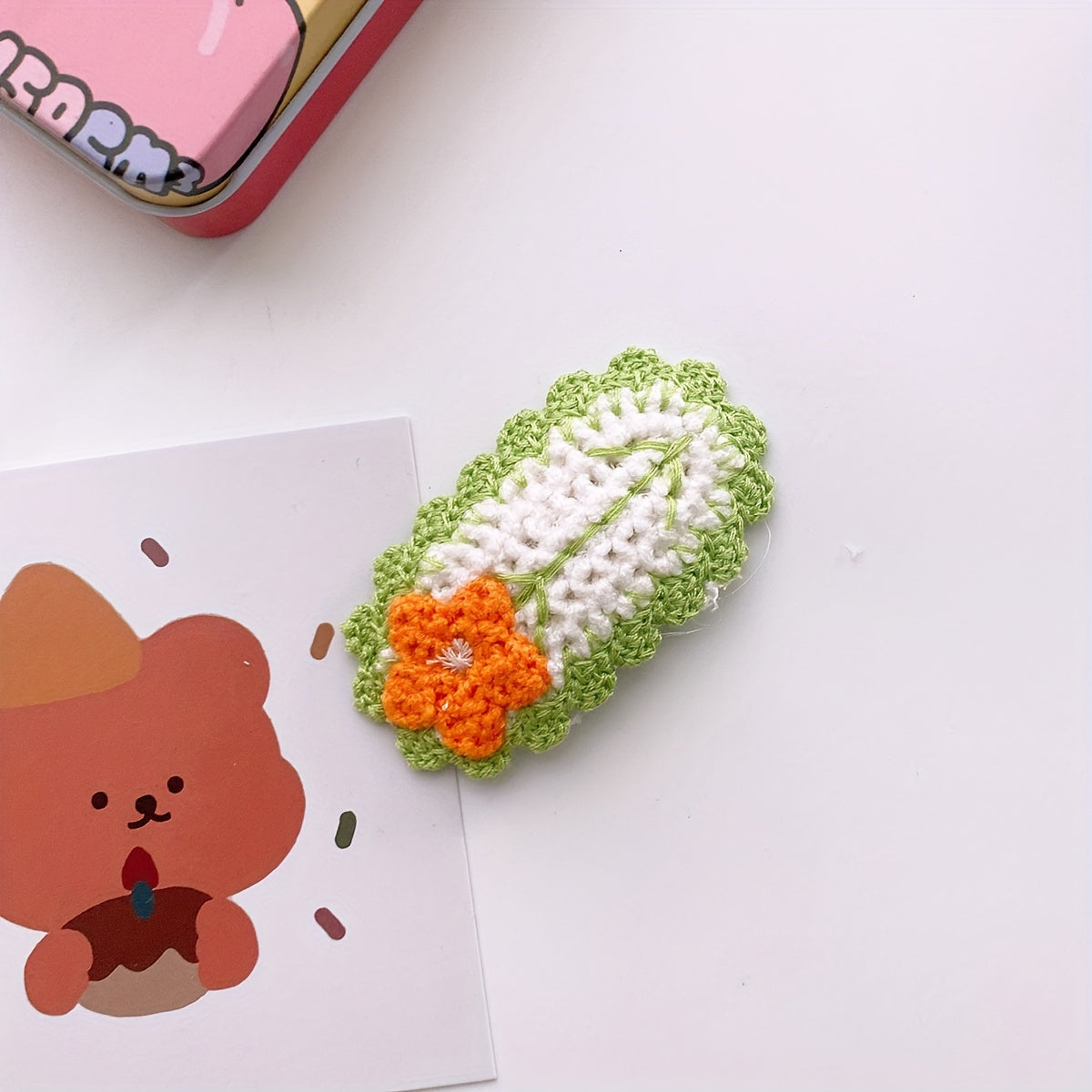 Autumn Winter Lace Hairpin Heart Flower Hair Clip