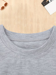 Cotton Unicorn Graphic Long Sleeve Crew Neck T shirt For Spring