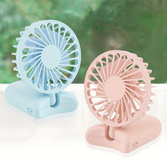 Mini USB Rechargeable Fan 3-Speed Portable Foldable Desktop Fan