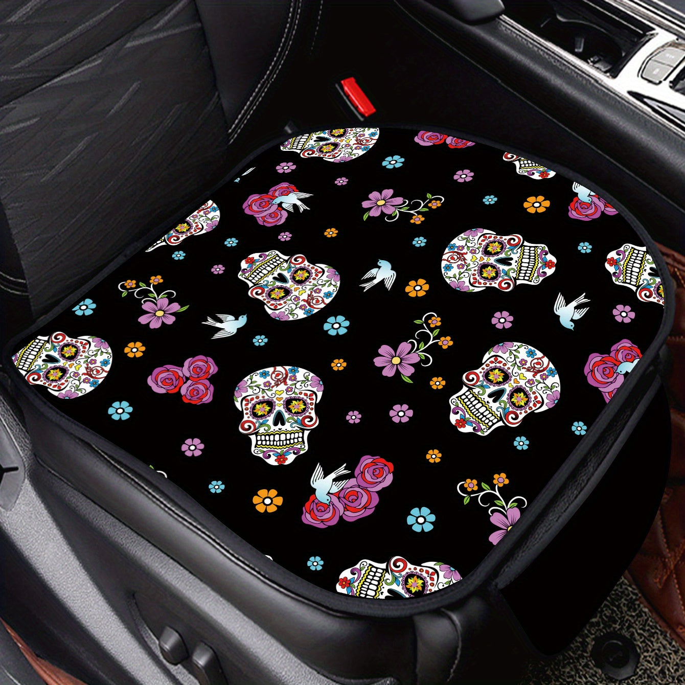 Leopard Printed Car Seat Cushion Set