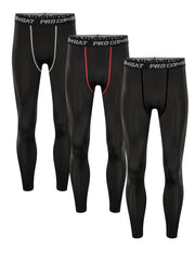 Men's Compression Pants Breathable Stretch Trousers for Fitness