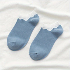 Plaid & Stripe Ankle Socks Soft & Lightweight All match Socks Women's Stockings