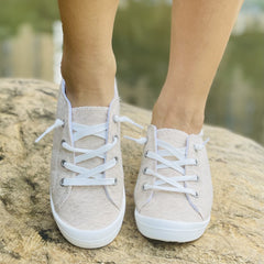 Women's Solid Flat Lace Up Low Shoes Casual Lightweight Outdoor Travel Shoes