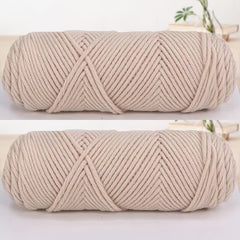 2pcs 100 Worsted Acrylic Crochet Yarn 3mm Thickness Easy To Handle