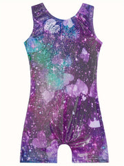 Starry Night Gymnastics Suit for Girls