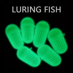 10pcs Luminous Bait Ball Fishing Trap Shrimp Cage Bait Box